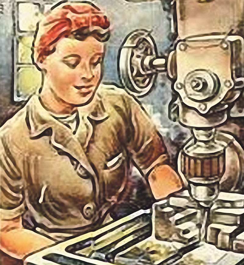 Zeichnung Frauenberufe