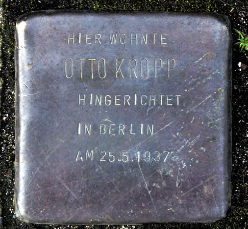 Gedenktafel für Otto Kripp
